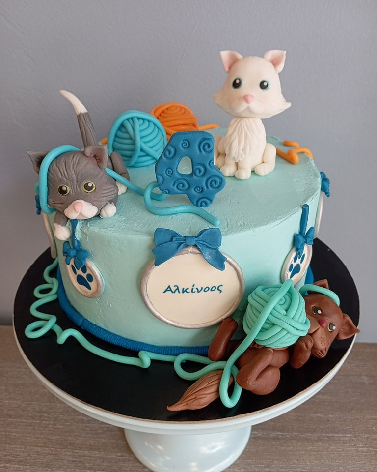 cats cake τούρτα με γάτες