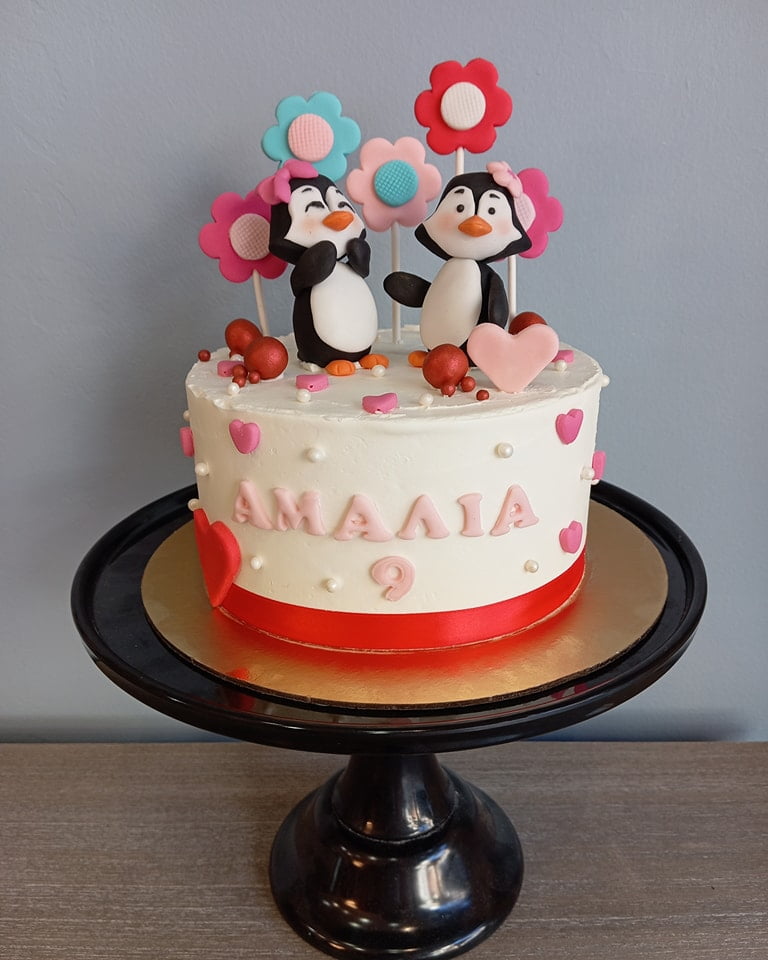 τούρτα γενεθλίων πιγκουίνοι glycozy make cake τούρτα γενεθλίων πιγκουίνοι