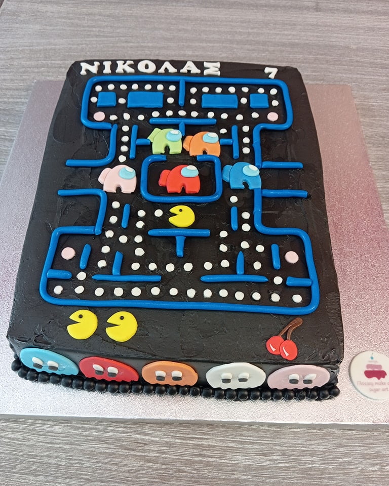 Τούρτα Γενεθλίων Pacman Τούρτα Γενεθλίων Pacman