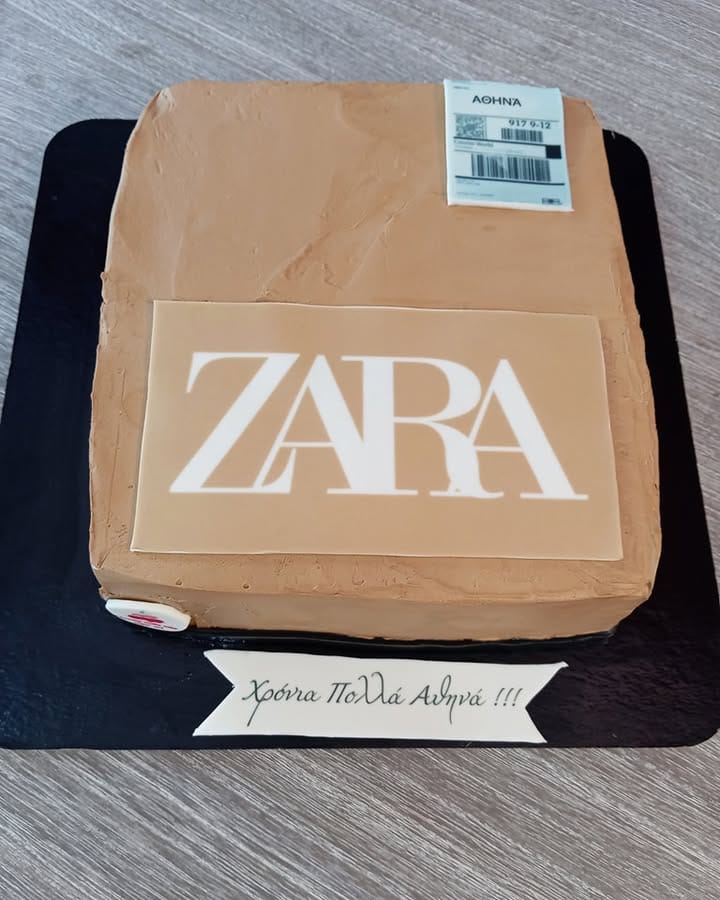 Τούρτα πακέτο ZARA ζαχαρόπαστας Τούρτα πακέτο ZARA ζαχαρόπαστας