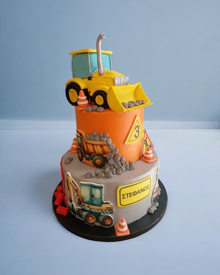 τούρτα γενεθλίων εργοτάξιο
