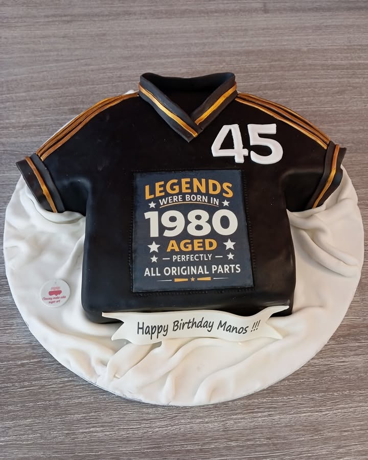 τούρτα μπλουζάκι γενέθλια