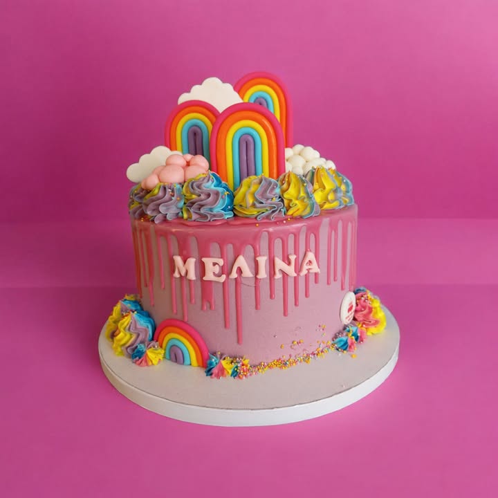 τούρτα ουράνιο τόξο Θεσσαλονίκη