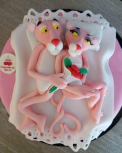 τούρτα ροζ πάνθηρες