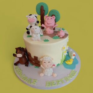 Τούρτα φάρμα ζαχαρόπαστα