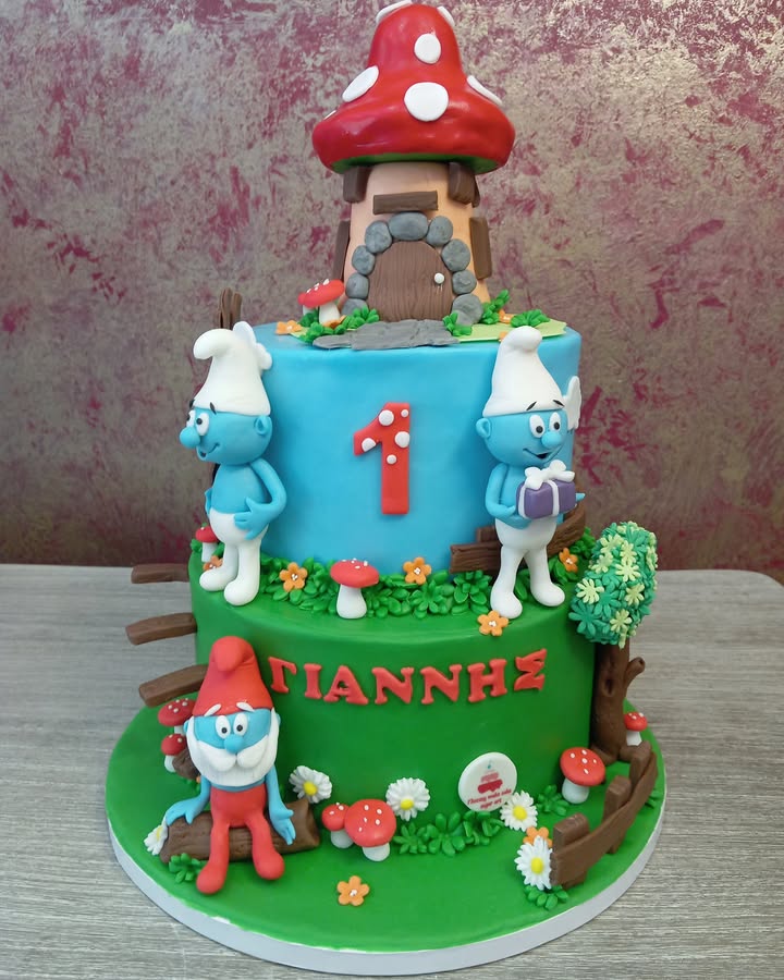 Τούρτα Στρουμφάκια